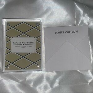 Louis Vuitton Clear Playing Card Holder with Floral Accents